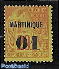 01 on 20c, Stamp out of set