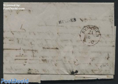 Letter with Langstempel MUIDEN (Egyptisch)