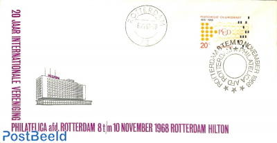 Stamp exposition Rotterdam, Hilton 8-10 nov 1968