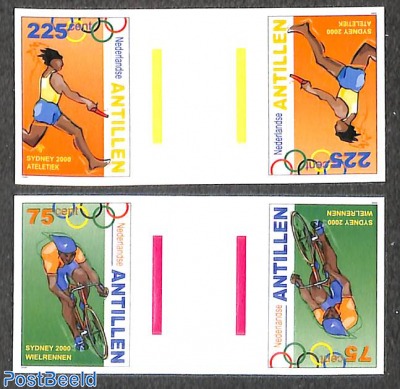 Olympic games 2, gutterpairs, imperforated