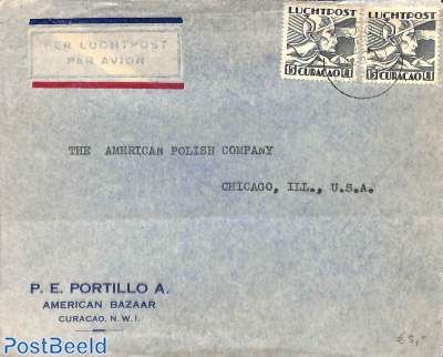 Letter from Curacao to Chicago