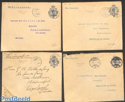 Lot with 4 covers