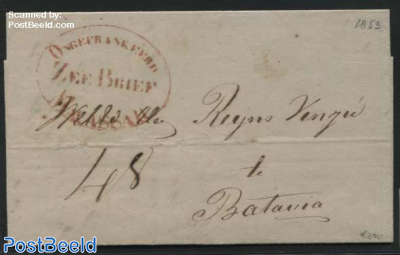 Ship Letter, Zeebrief to Batavia