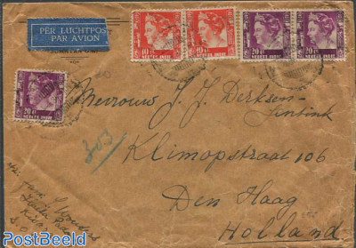 Airmail from Kisaran to The Hague