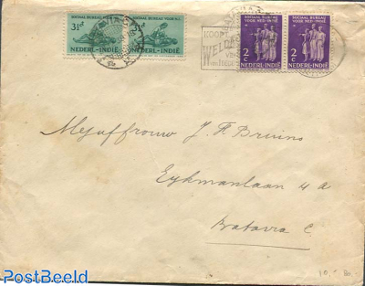 Envelope to Batavia from Batavia
