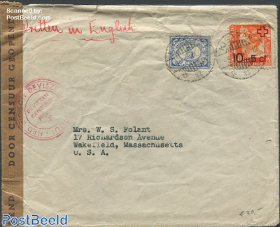 censored letter to Wakefield,USA