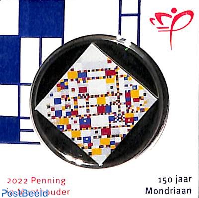 150 jaar Mondriaan, penning in munthouder Kon. Ned. Munt