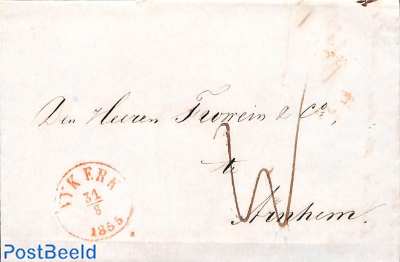 Folding letter from Amsterdam to Helmond