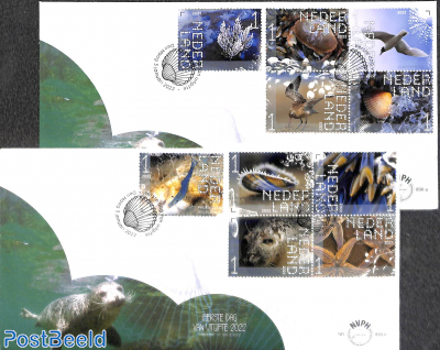 Nature 10v, FDC (2 covers)