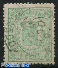 1c, Perf. 13.25 small holes, Smaragdgreen