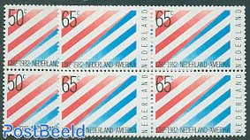 Netherlands-USA 2v blocks of 4 [+]