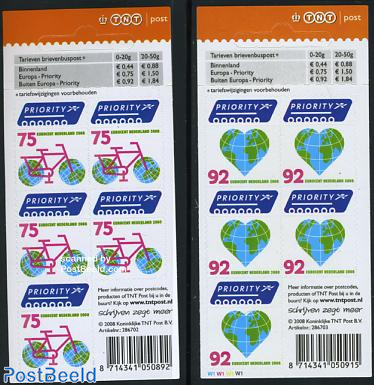 Priority stamps 2 foil sheets (with 5 sets)