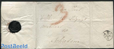 Letter to Schiedam, postmark: Gouda (3s)