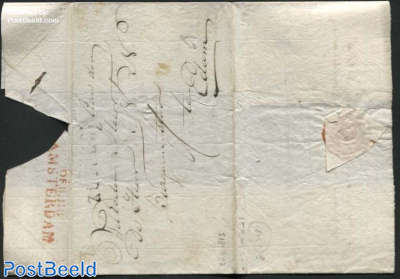 Letter from Amsterdam (Debourse II8 Amsterdam) to Edam