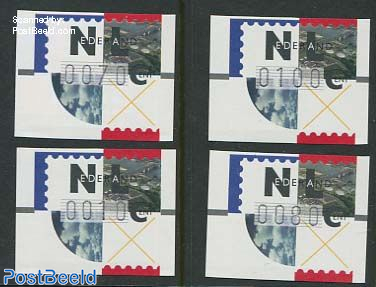 Automat Stamps Frama 4v (10, 70, 80, 100c)