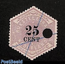 Telegraph stamp 25c used 1v