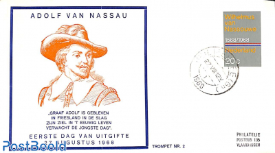 Wilhelmus van Nasouwe, Trompet FDC No. 2