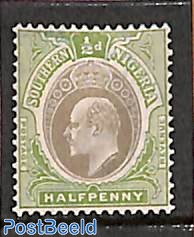 South Nigeria, 1/2d, WM Mult. Crown-CA, Stamp out of set
