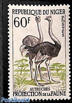60Fr. Ostrich, Stamp out of set