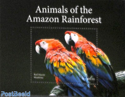 Animals of the Amazon rainforest s/s