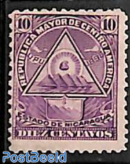 10c, without WM, Stamp out of set