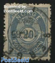 20o blue (21mm), Stamp out of set