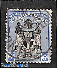 B.C.A., 6d, WM Crown-CA, Stamp out of set