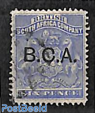 B.C.A., 6d, ultramarin,  Stamp out of set