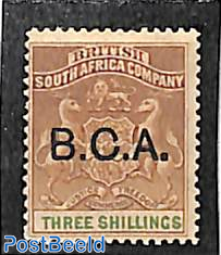 B.C.A., 3sh, Stamp out of set