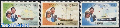 Charles & Diana wedding 3v (with ship)