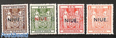 Fiscal stamps 4v (also valid for postage)