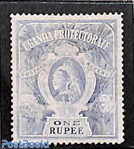 1R, Greyblue, Stamp out of set