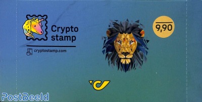 Crypto Stamp Lion, in closed package