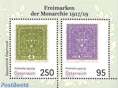 Monarchy stamps 1917/19 s/s