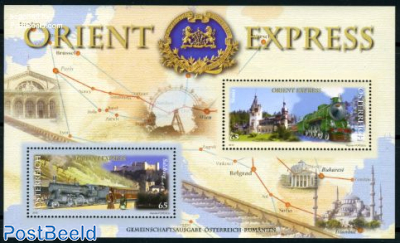 Orient express s/s, joint issue Romania