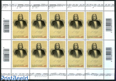 Franz Liszt minisheet