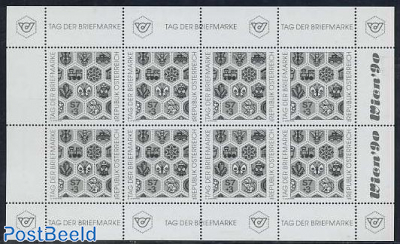 Wien 1990 blackprint m/s, stamp day