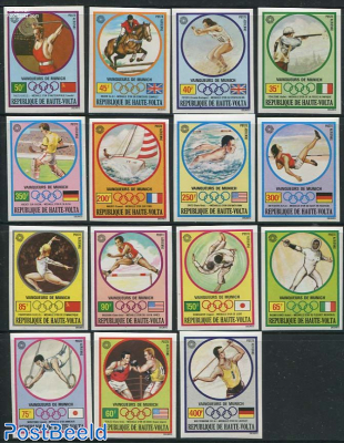 Olympic Games 15v, imperforated