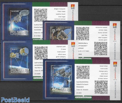 Complete set of 4 Crypto stamps = 4 m/s