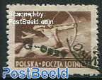 30Gr, Groszy overprint, stamp out of set