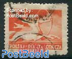 100G, Groszy overprint, stamp out of set