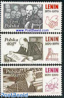 Lenin birth centenary 3v