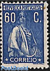 60c. Blue, perf. 12:11.5, Stamp out of set