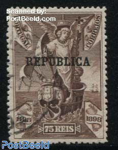 75R, Stamp out of set