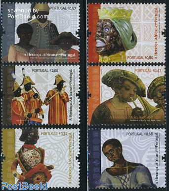 African cultural heritage 6v