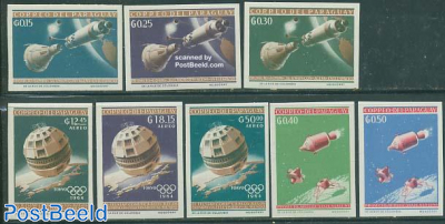 Space exploration, olympic games 8v imperforated