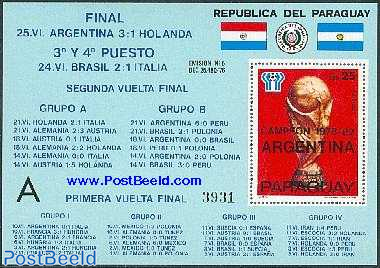 Stamp 1978, Paraguay Argentina champion 1978 - Stamps - PostBeeld Online Shop - Collecting