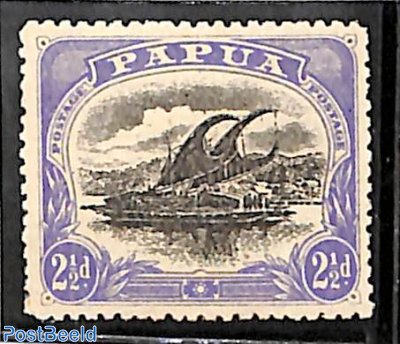 2.5d, large PAPUA, Stamp out of set