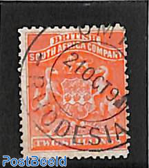 Br. South Africa Company, 2sh, Stamp out of set