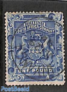 Br. South Africa Company, 1 pound, used